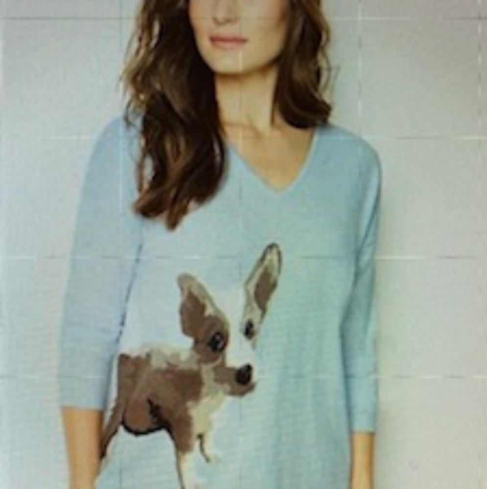 J. Jill Corgi Dog Sweater